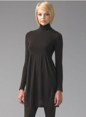 The Look For Less: Black Turtleneck Dress 